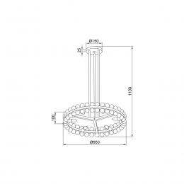 Подвесная люстра Vele Luce Baldassare VL4143L16  - 5 купить